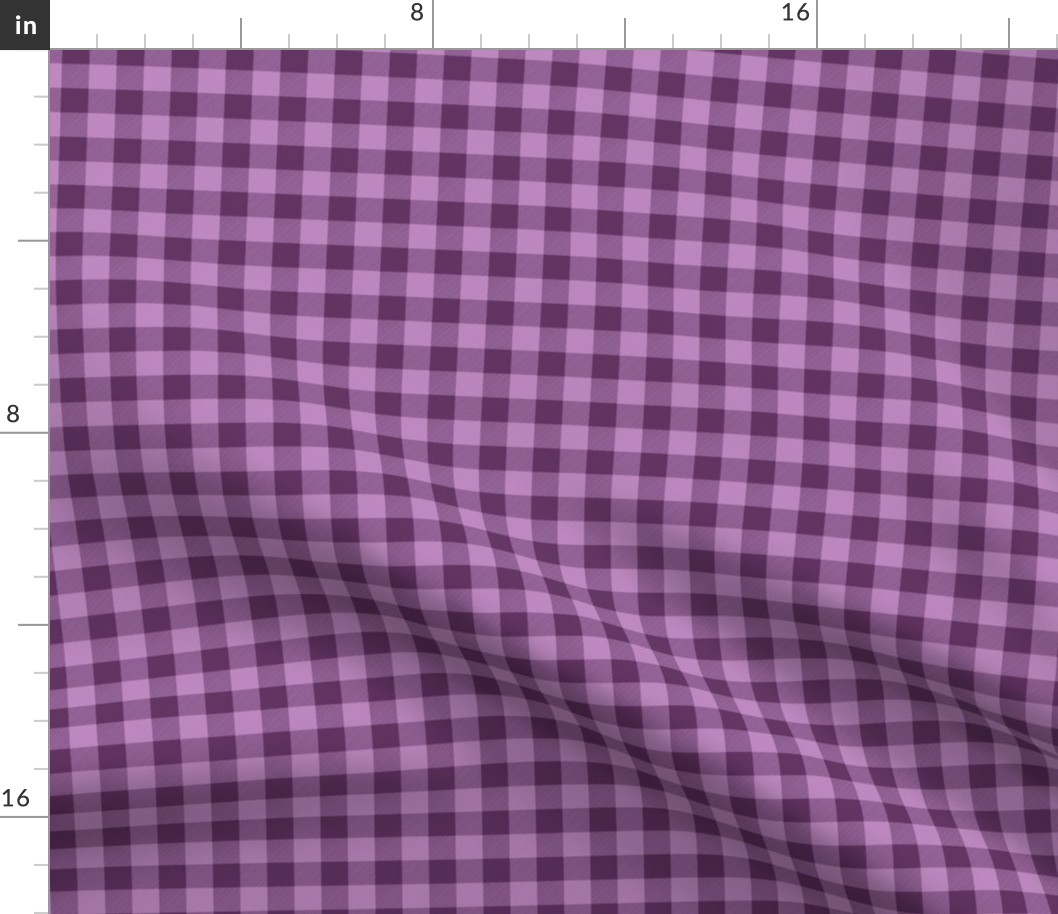 1/2" Plum + Wisteria Buffalo Plaid – Lumberjack Buffalo Check Baby Girl