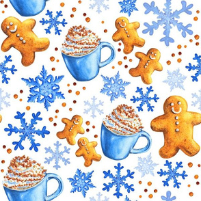 Snowflakes and Gingerbread Men