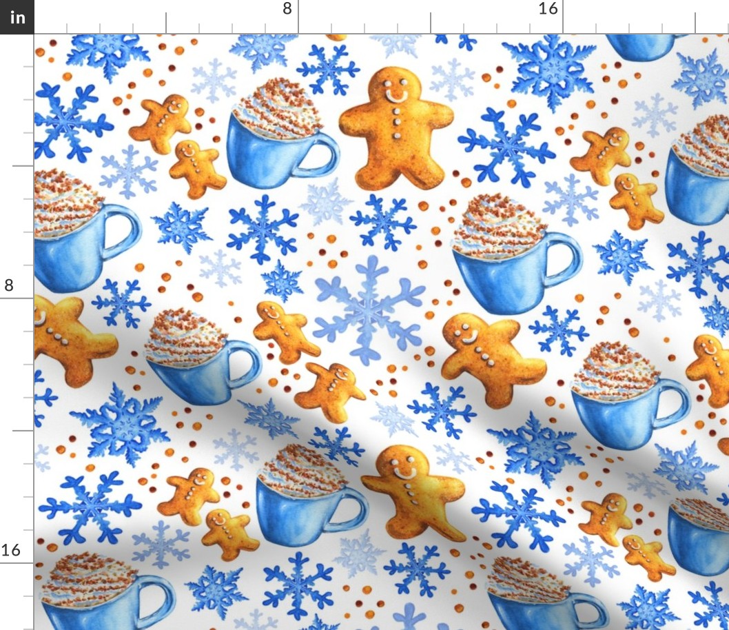 Snowflakes and Gingerbread Men