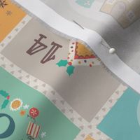 Advent Calendar Placemat Blue