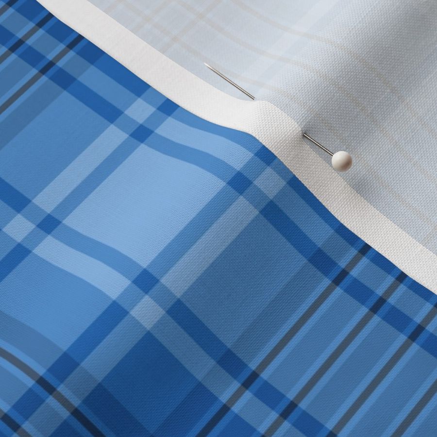 Bright Blue Plaid Pattern