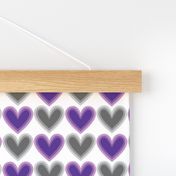 Hearts Beat Purple Pattern
