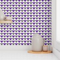 Hearts Beat Purple Pattern