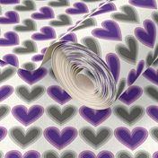 Hearts Beat Purple Pattern