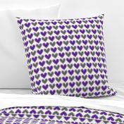 Hearts Beat Purple Pattern