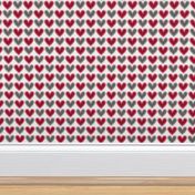 Hearts Beat Red Pattern