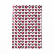 Hearts Beat Red Pattern