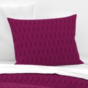 Elongated Hexagon Geometric Pattern (Line Magenta on Deep Red)