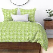 Birds Nest Banksia Tea Towel Fat Quarter Lime