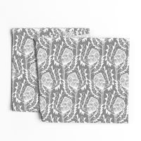 Birds Nest Banksia Tea Towel Fat Quarter Grey