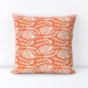 Birds Nest Banksia Tea Towel Fat Quarter Orange