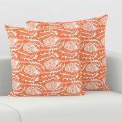 Birds Nest Banksia Tea Towel Fat Quarter Orange