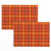 Fall Orange Plaid Pattern - Larger