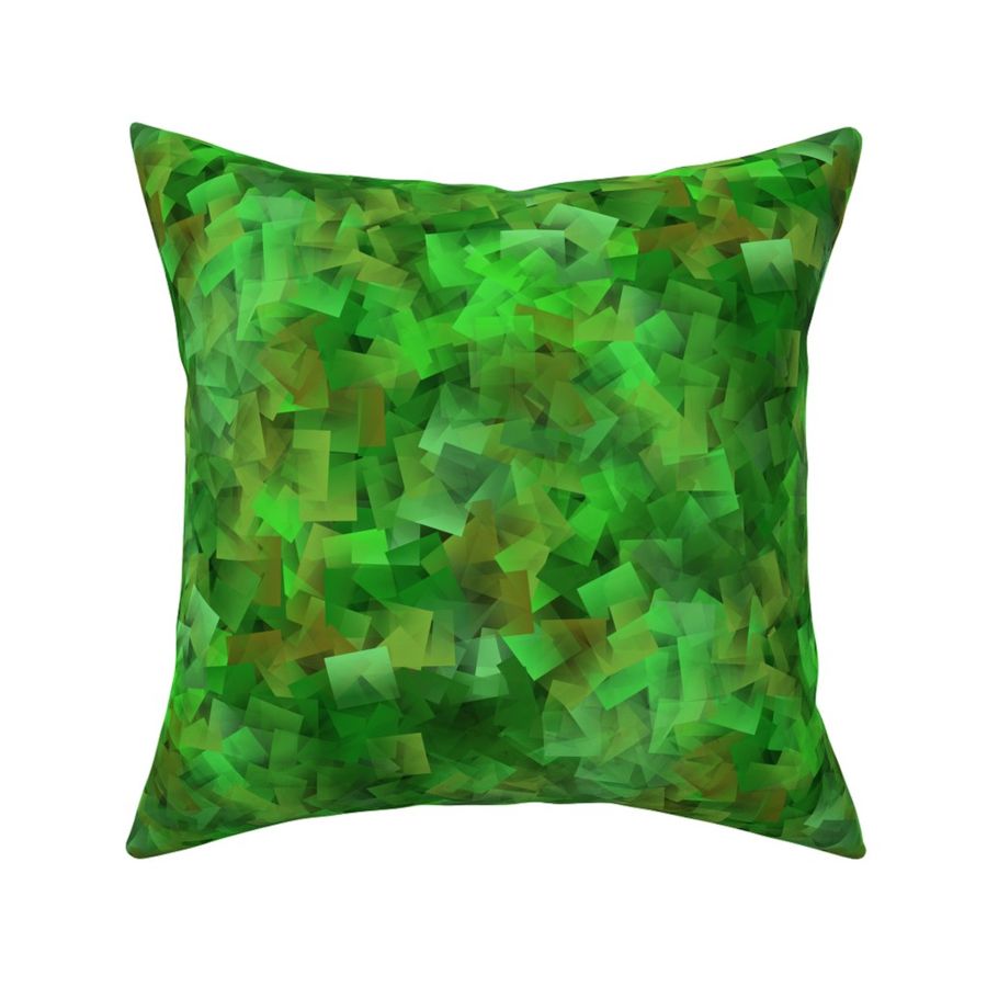 military green abstract cubism