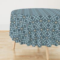 Maria, Blue Diamond Star linen