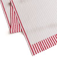 Vertical Lullaby Stripes( Red/White)