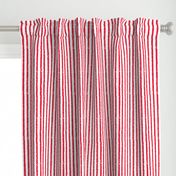 Vertical Lullaby Stripes( Red/White)