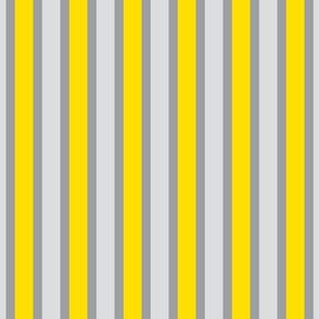 Love Blooms in Sunshine Stripes (#1) with Mystic Grey, Silver Mist and Daffodil Yellow