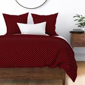 Three Inch Dark Red and Black Chevron Stripes