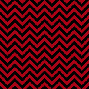 Three Inch Dark Red and Black Chevron Stripes