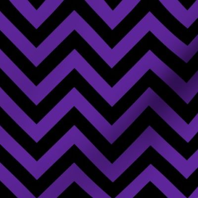 Three Inch Purple and Black Chevron Stripes