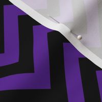 Three Inch Purple and Black Chevron Stripes