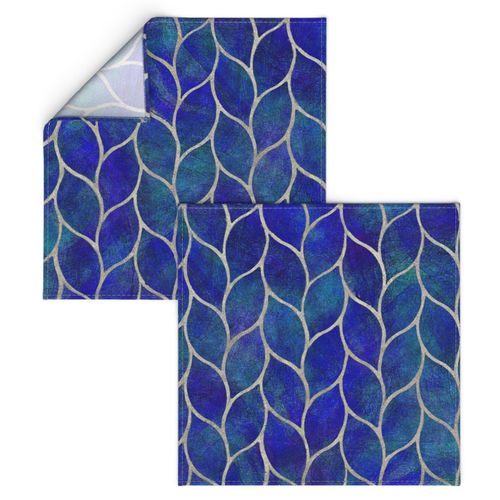 leaf tile cobalt