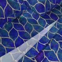 leaf tile cobalt