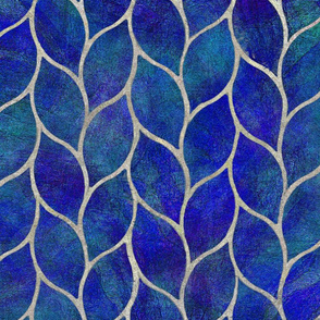 leaf tile cobalt