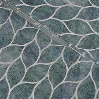 leaf tile blue-grey 