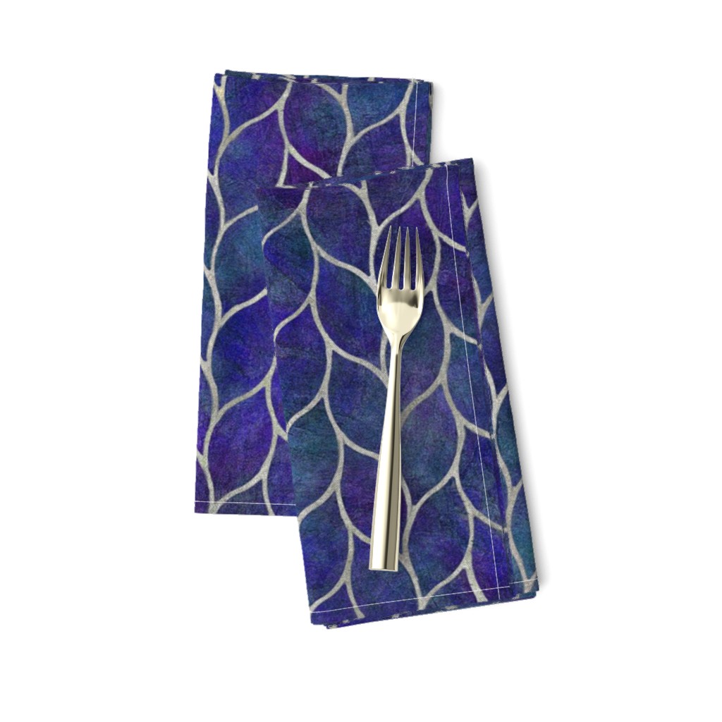 leaf tiles lapis lazuli blue