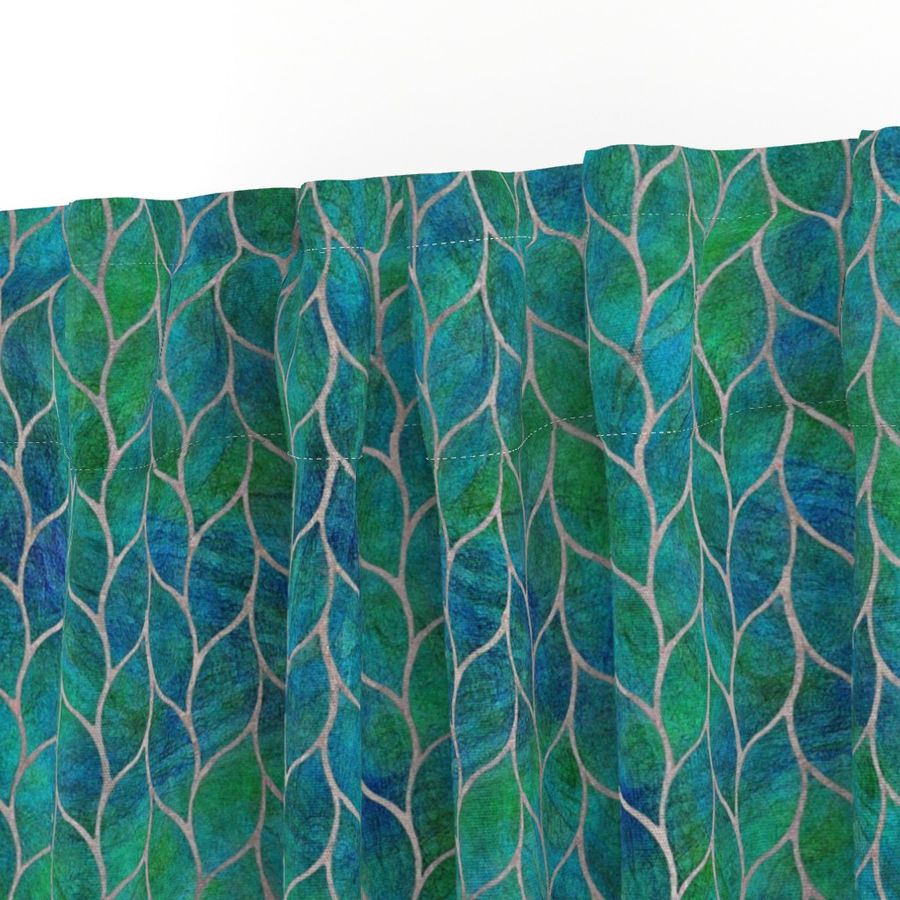 leaf tile aqua marine