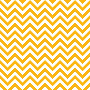 Three Inch Yellow Gold and White Chevron Stripes