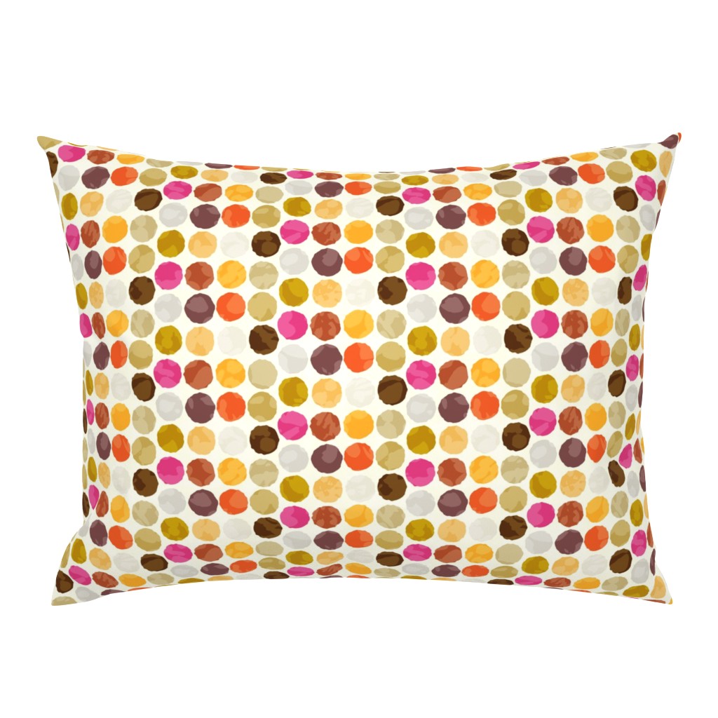 Fall Autumn Truffle Dots || Orange Gold Gray Pink Plum Drops Spots Chocolate Circle Ball _ Miss Chiff Designs