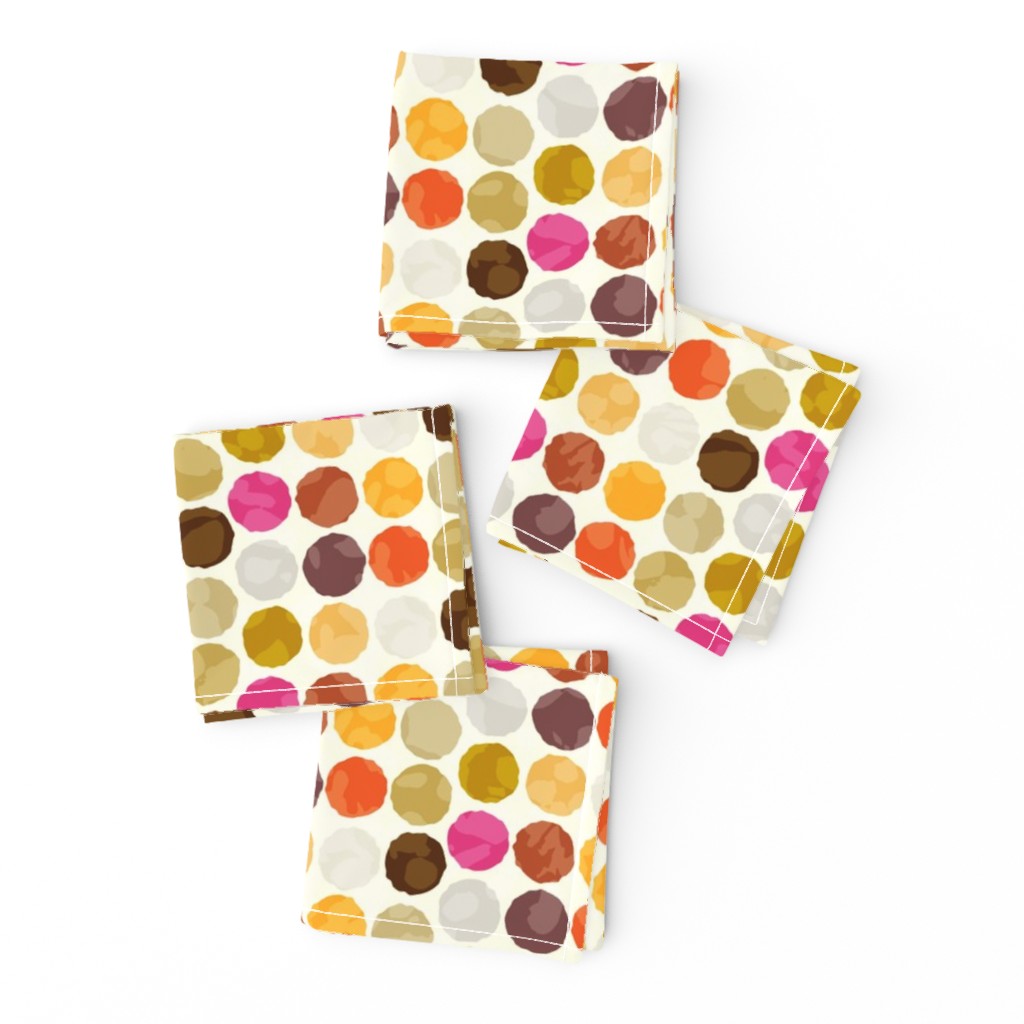 Fall Autumn Truffle Dots || Orange Gold Gray Pink Plum Drops Spots Chocolate Circle Ball _ Miss Chiff Designs