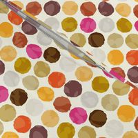 Fall Autumn Truffle Dots || Orange Gold Gray Pink Plum Drops Spots Chocolate Circle Ball _ Miss Chiff Designs