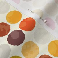 Fall Autumn Truffle Dots || Orange Gold Gray Pink Plum Drops Spots Chocolate Circle Ball _ Miss Chiff Designs