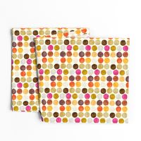 Fall Autumn Truffle Dots || Orange Gold Gray Pink Plum Drops Spots Chocolate Circle Ball _ Miss Chiff Designs