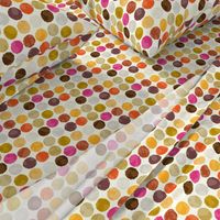 Fall Autumn Truffle Dots || Orange Gold Gray Pink Plum Drops Spots Chocolate Circle Ball _ Miss Chiff Designs