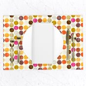 Fall Autumn Truffle Dots || Orange Gold Gray Pink Plum Drops Spots Chocolate Circle Ball _ Miss Chiff Designs