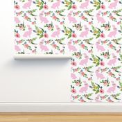 Bunnies Spring Floral