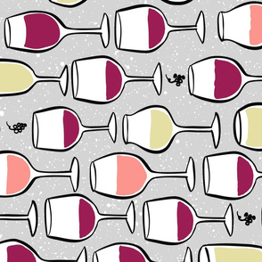 Wine Glasses - Tea Towel