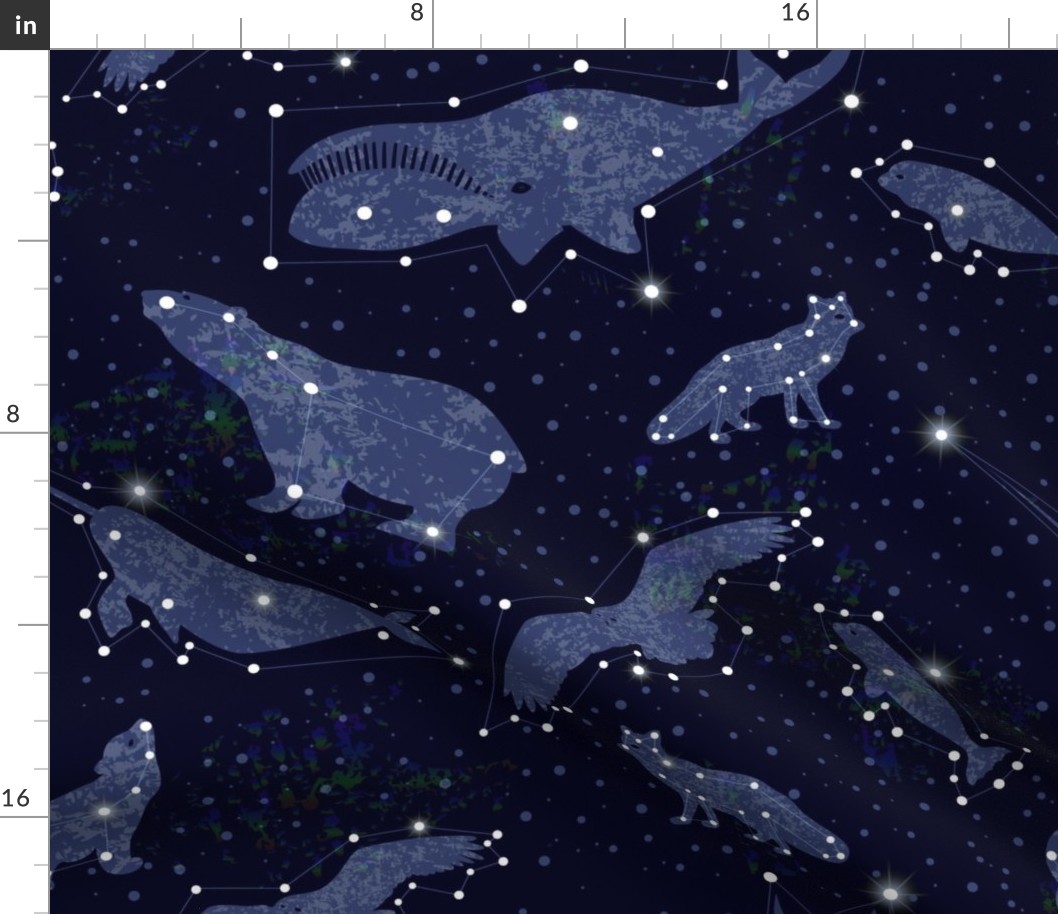 Arctic Sky. Animal Constellations