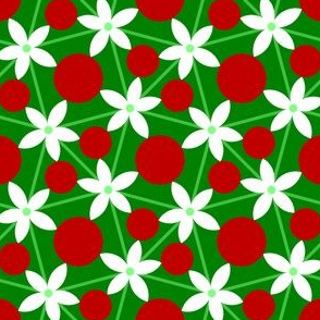 00697732 : holly leaf, flower + berry 5