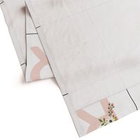 R blush sprigs and blooms 14" napkins