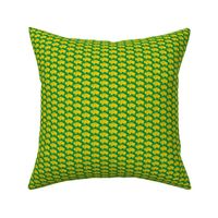 Bison Print - Green & Gold (0.75 inch)