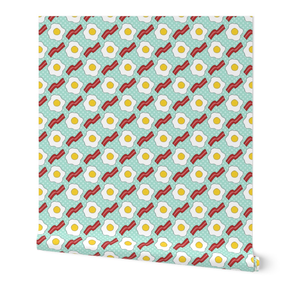 Bacon and Egg Breakfast Pattern - Larger