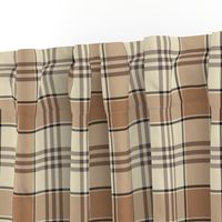 Brown and Taupe Plaid