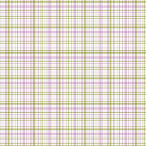 Ride a bike coordinating check in olive and lilac (smaller plaid)