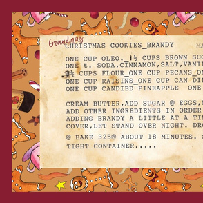 Grandma's Brandy Christmas Cookies